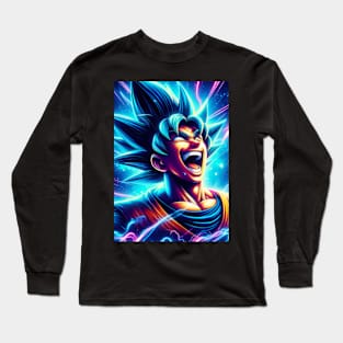 Goku super saiyan laugh Long Sleeve T-Shirt